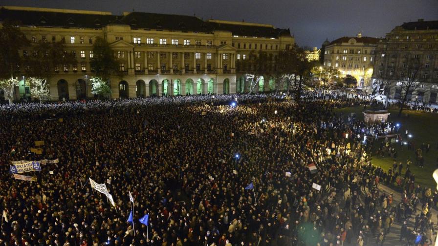 Нов голям протест в Будапеща