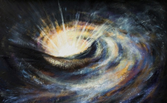 Засякоха рекордно мощно изригване на черната дупка в Млечния път