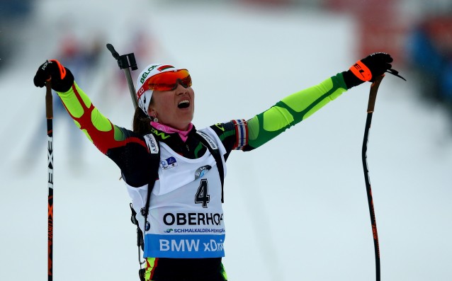 Беларуската биатлонистка Даря Домрачова спечели спринта на 7,5 километра от