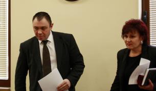 Главният секретар на МВР Светлозар Лазаров и прокурор Даниела Попова