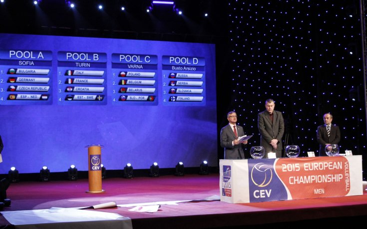 Целият жребий за Евроволей 2015