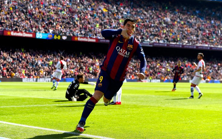 Шоуто на Меси и Суарес изстреля Барса на върха