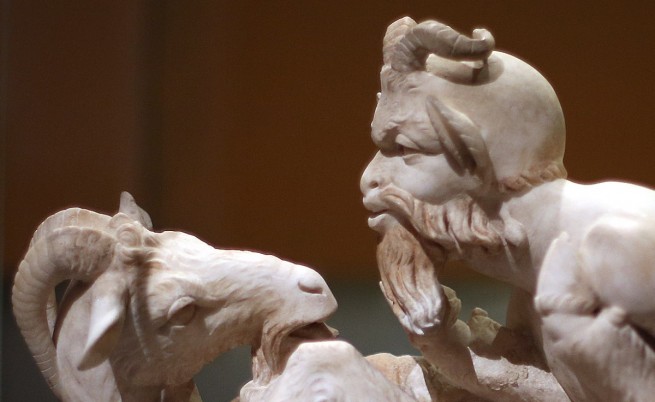 В Израел откриха бронзова маска на древногръцкия бог Пан