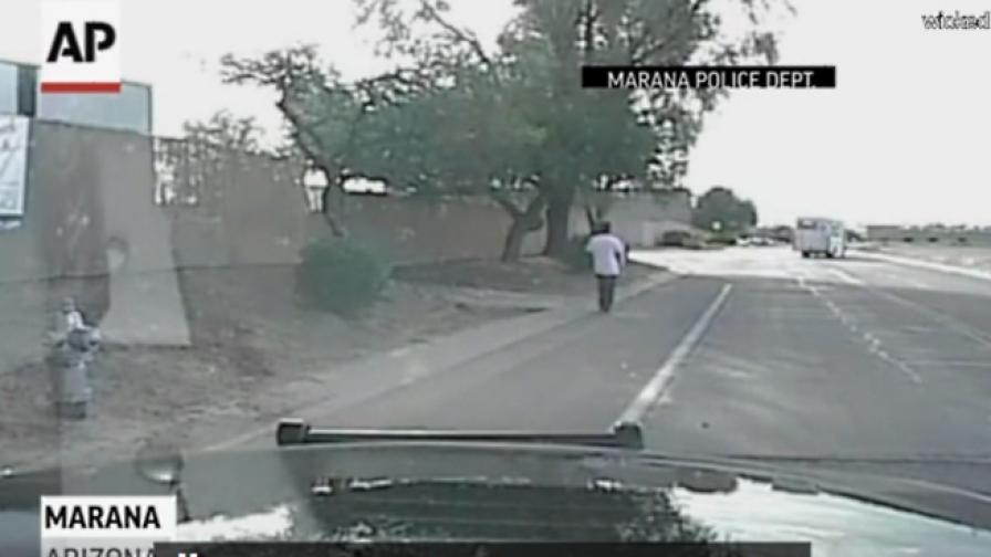 Полицай умишлено прегази заподозрян в Аризона (видео)