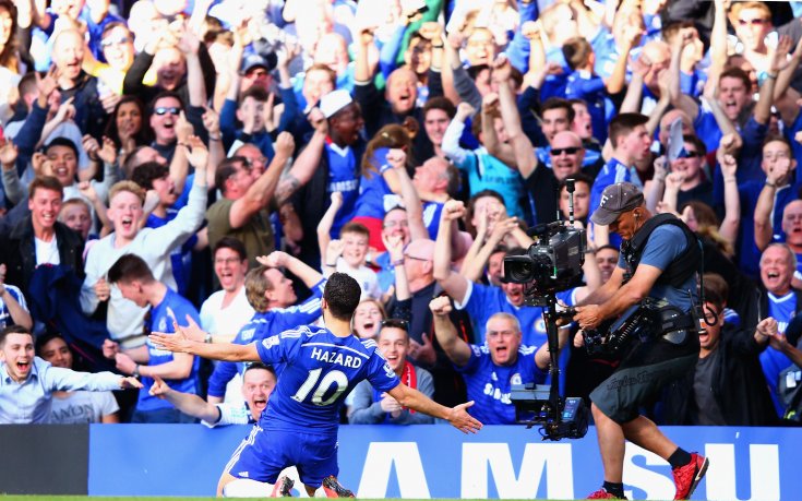 Челси прегърна титлата след показно срещу Юнайтед