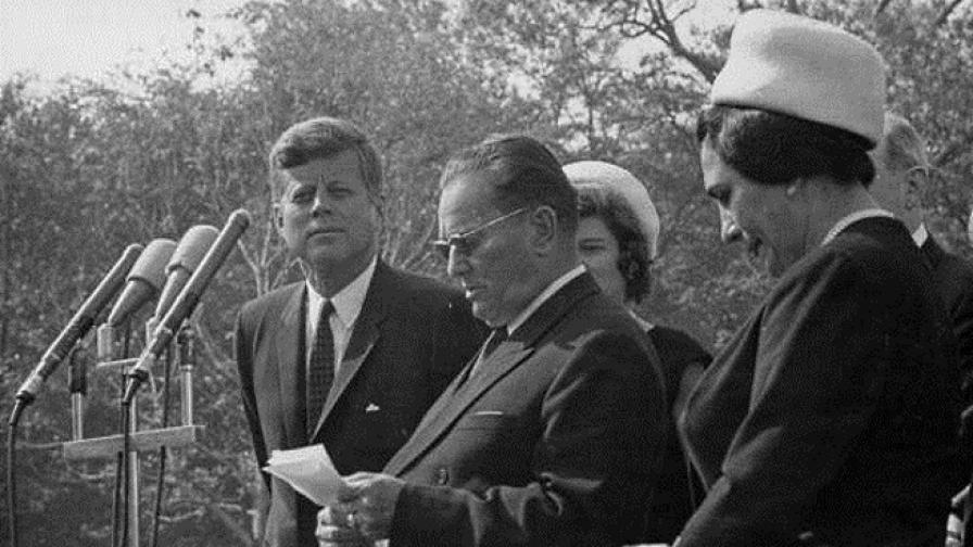 Йосип Броз Тито във Вашингтон с Джон Ф. Кенеди през 1963 г.