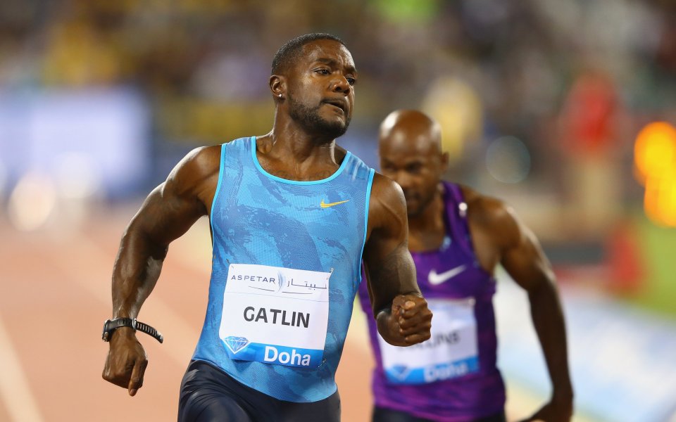 Гатлин спечели спринта на 100 м в Катар