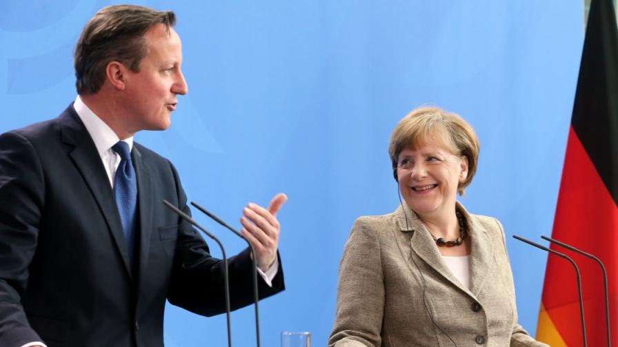 Меркел готова да работи с Камерън за реформирането на ЕС
