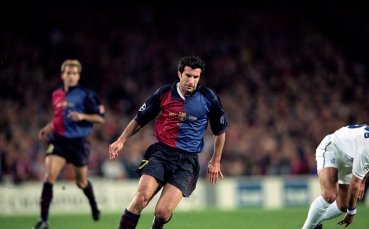 В Барса скочиха като ужилени от идеята Фиго пак да облече екипа им