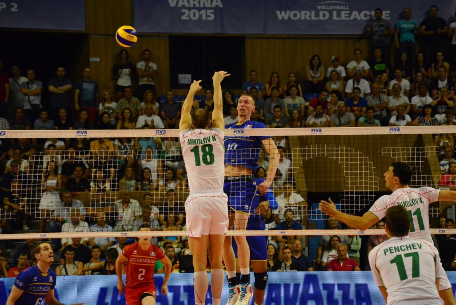 България срещу Франция в Световната лига по волейбол1