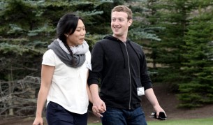 Марк Зукърбърг и съпругата му Присила Чан