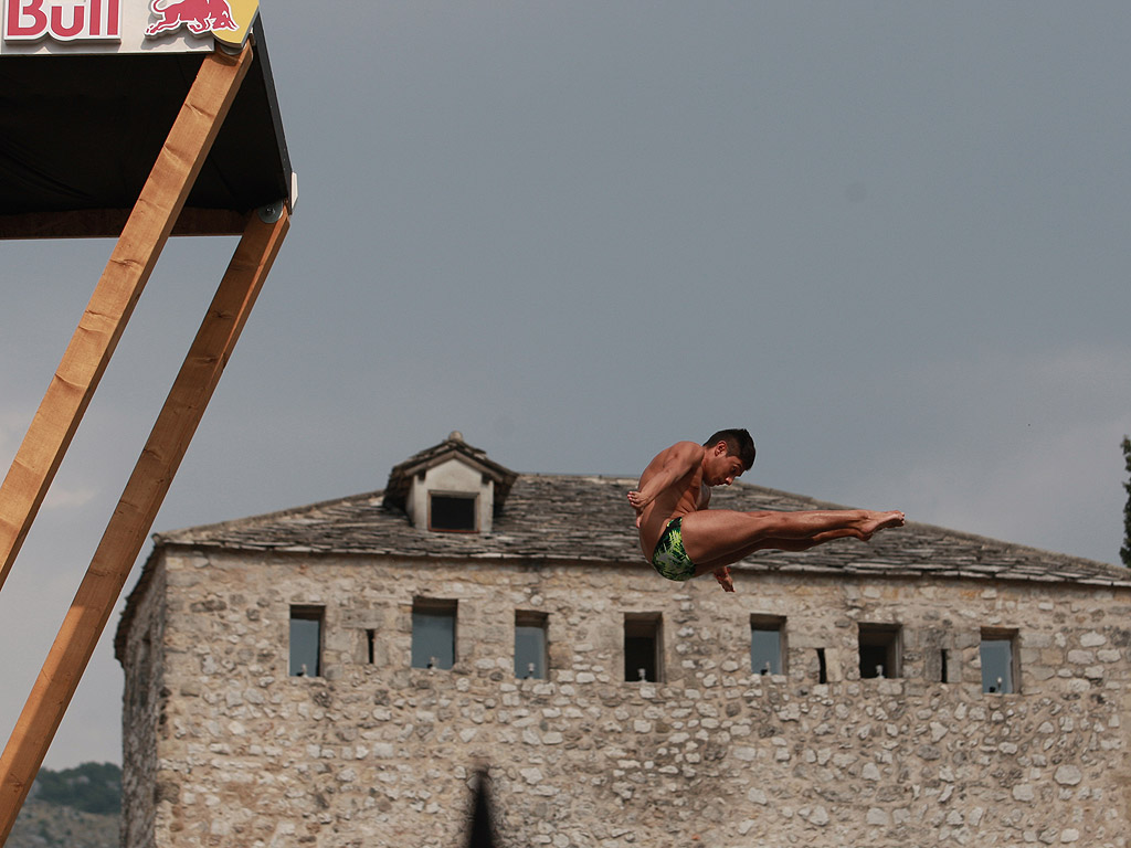 Ден първи от Red Bull Cliff Diving World Series в Мостар /Босна и Херцеговина