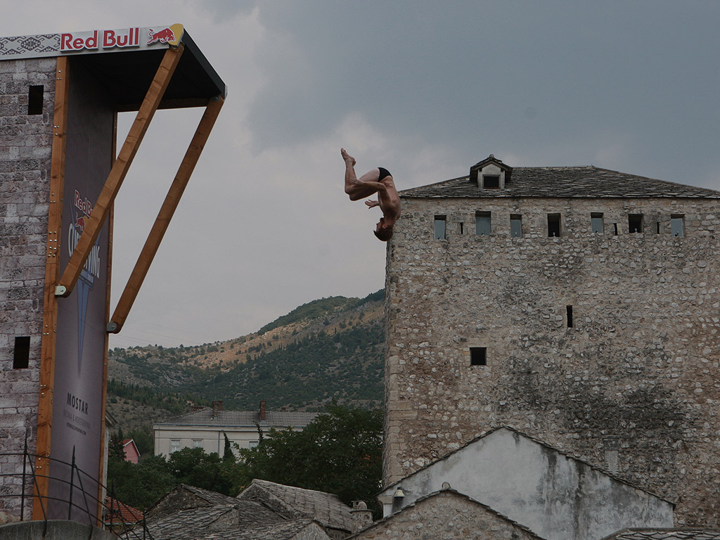 Ден първи от Red Bull Cliff Diving World Series в Мостар /Босна и Херцеговина