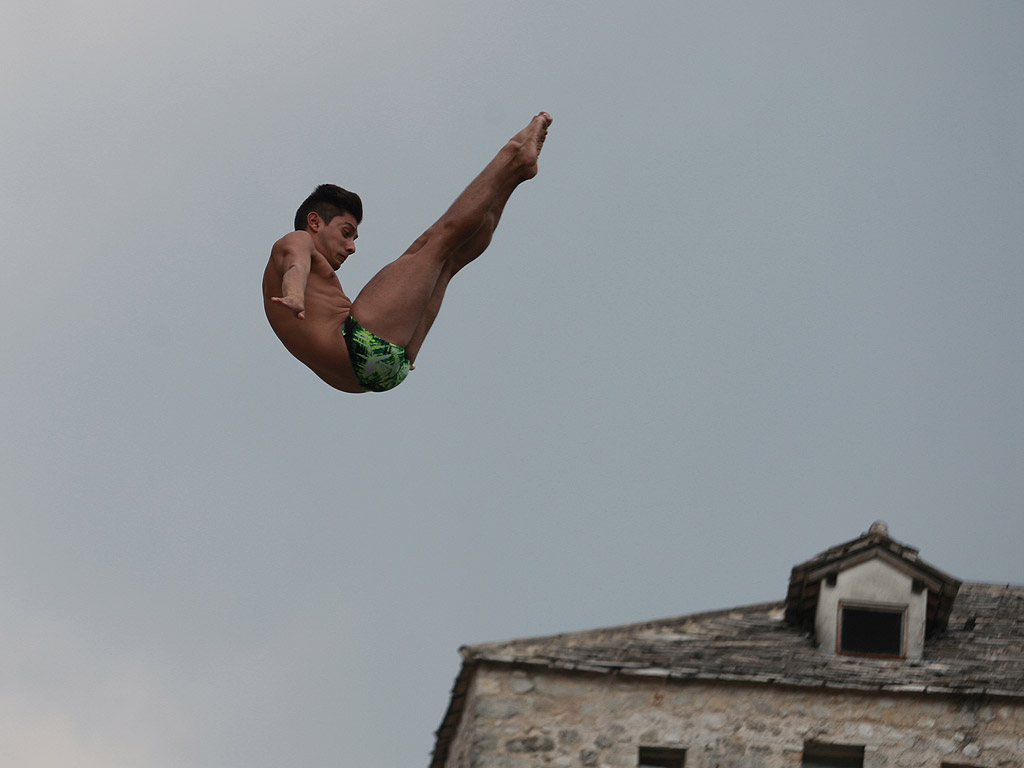 Ден първи от Red Bull Cliff Diving World Series в Мостар /Босна и Херцеговина