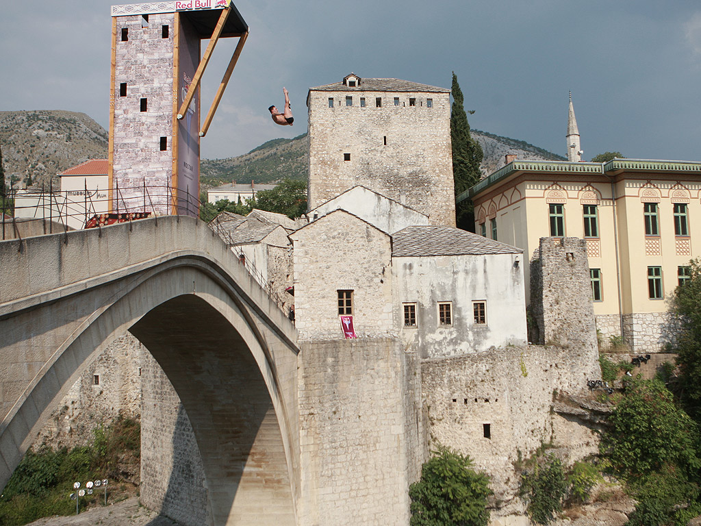 Ден първи от Red Bull Cliff Diving World Series в Мостар /Босна и Херцеговина