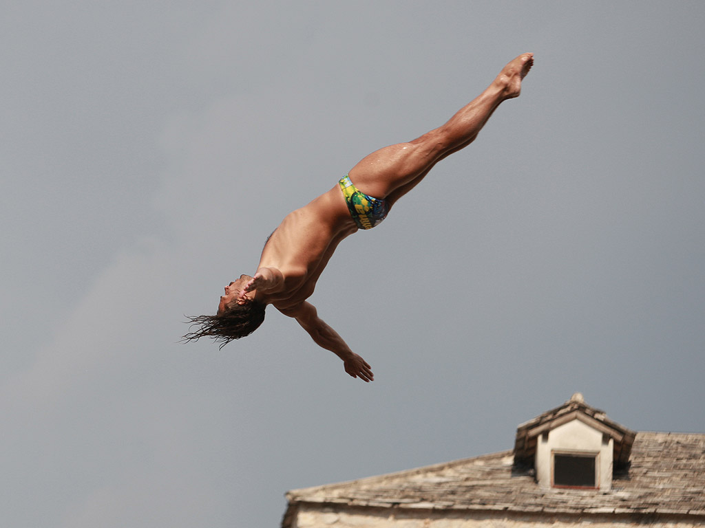 Ден първи от Red Bull Cliff Diving World Series в Мостар /Босна и Херцеговина