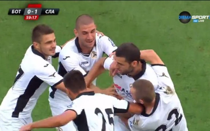 ВИДЕО: Славия дръпна на Ботев с красив гол