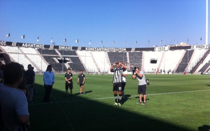 ВИДЕО: Първата тренировка на Бербатов в ПАОК