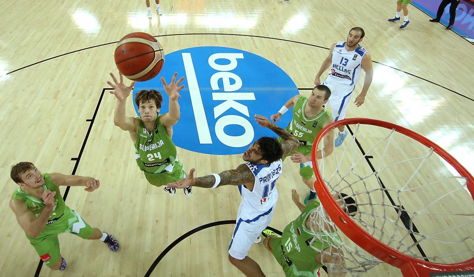 Гърция Словения баскетбол1