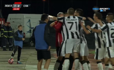 Мартин Камбуров за Локомотив Пловдив срещу Славия за 1:0
