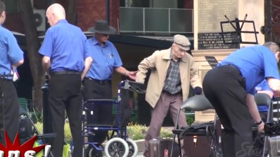 Танцуващите старчета с нови изпълнения (видео)