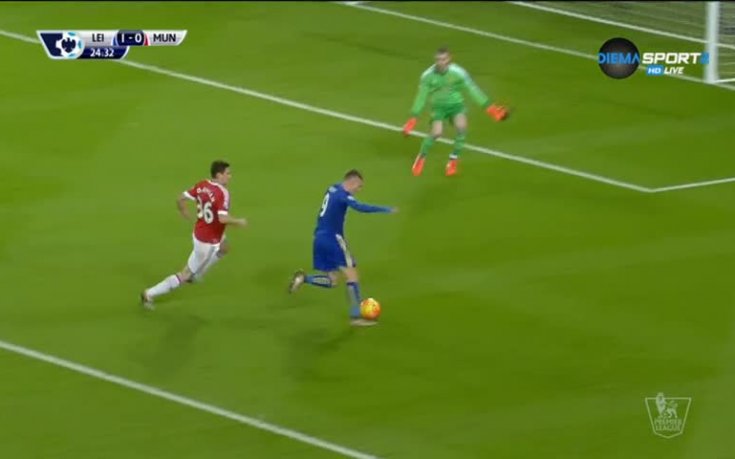 ВИДЕО: Лестър - Манчестър Юнайтед 1:1 на почивката