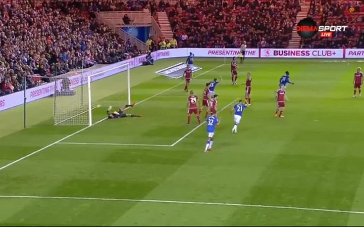 ВИДЕО: Шедьоврите на Евертън срещу Мидълзбро преди почивката