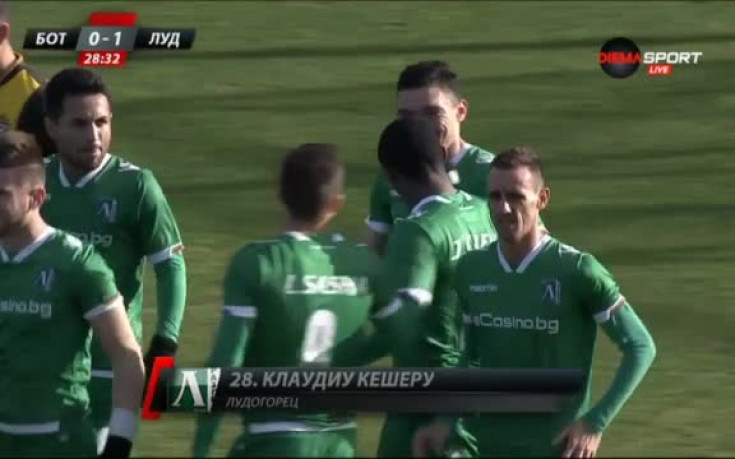 ВИДЕО: Ботев - Лудогорец 0:1 след 45 минути игра