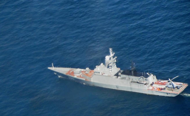 Руски боен кораб стреля по турски съд в Егейско море