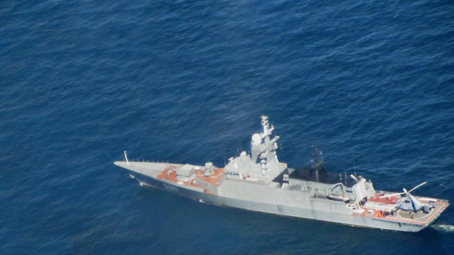 Руски боен кораб стреля по турски съд в Егейско море