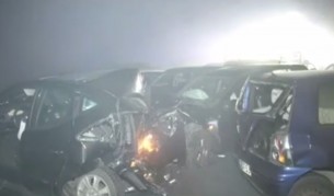 Катастрофа на 24 коли в Германия, един човек загина