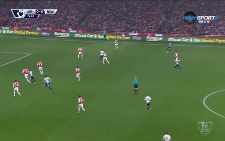 ВИДЕО: Арсенал - Нюкасъл Юнайтед 0:0 /първо полувреме/