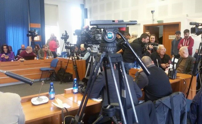 Журналистите в очакване на началото на пресконференцията