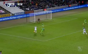 Суонси Сити - Съндърланд 2:4, Висша лига, 21-и кръг