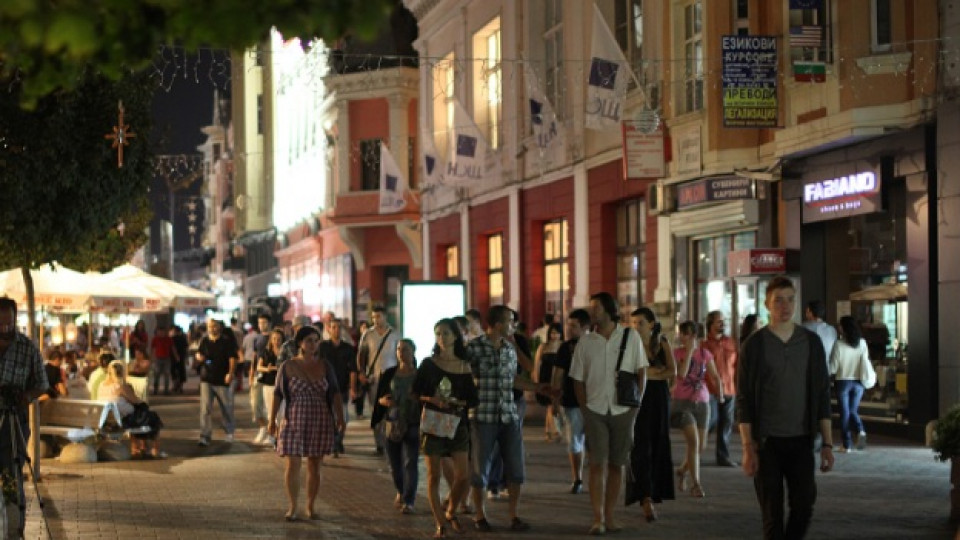 Главната улица на Пловдив по време на миналогодишната Нощ на музеите
