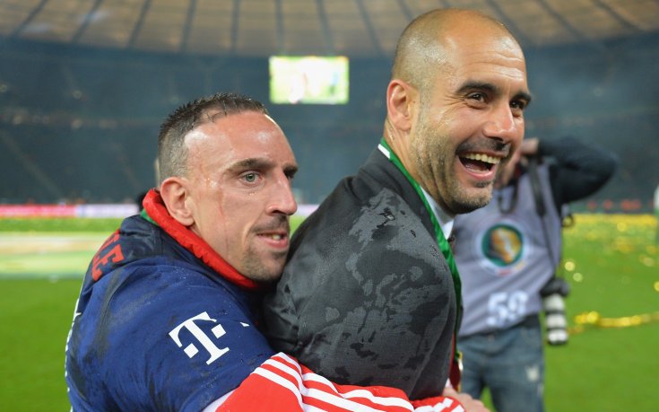 Пеп удари ъперкът на Рибери от щастие