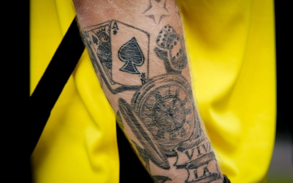 Датският пилот от Формула 1 Кевин Магнусен може да се похвали с атрактивна татуировка. Gulliver/GettyImages