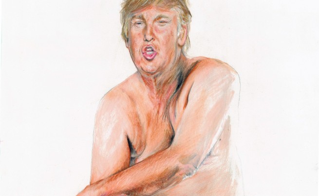 Портрет на чисто голия Тръмп показва 
