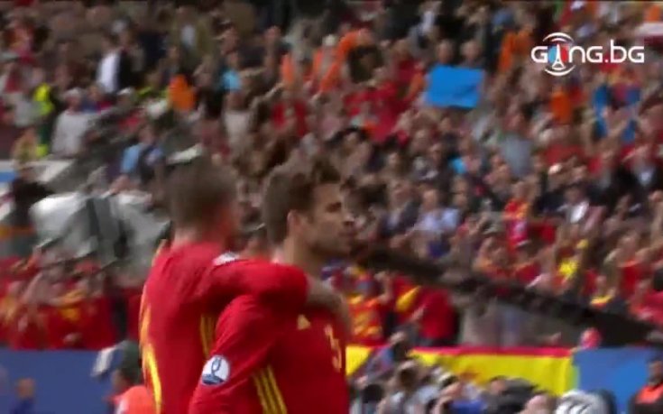 Голът на Жерар Пике срещу Чехия