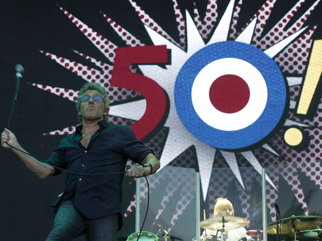 Британската група "The Who" на сцената по време на първия ден от музикалния фестивал Mad Cool в Мадрид, Испания