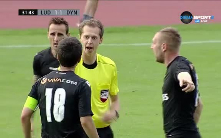 Лудогорец - Динамо 1:1 /полувреме/, изгониха Моци