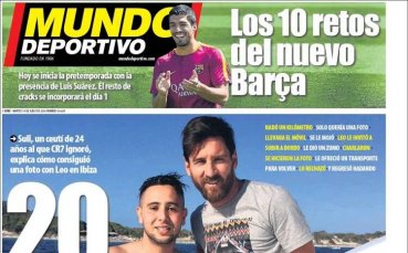 Фен плува до яхтата на Меси, получи сок и снимка