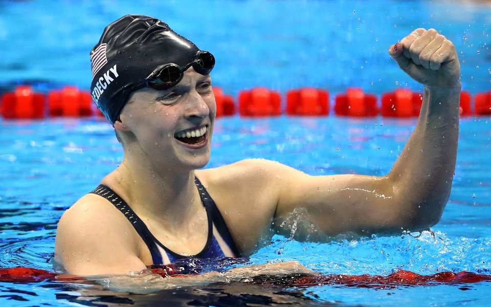 Кейти Ледецки постави нов олимпийски рекорд на 800 метра