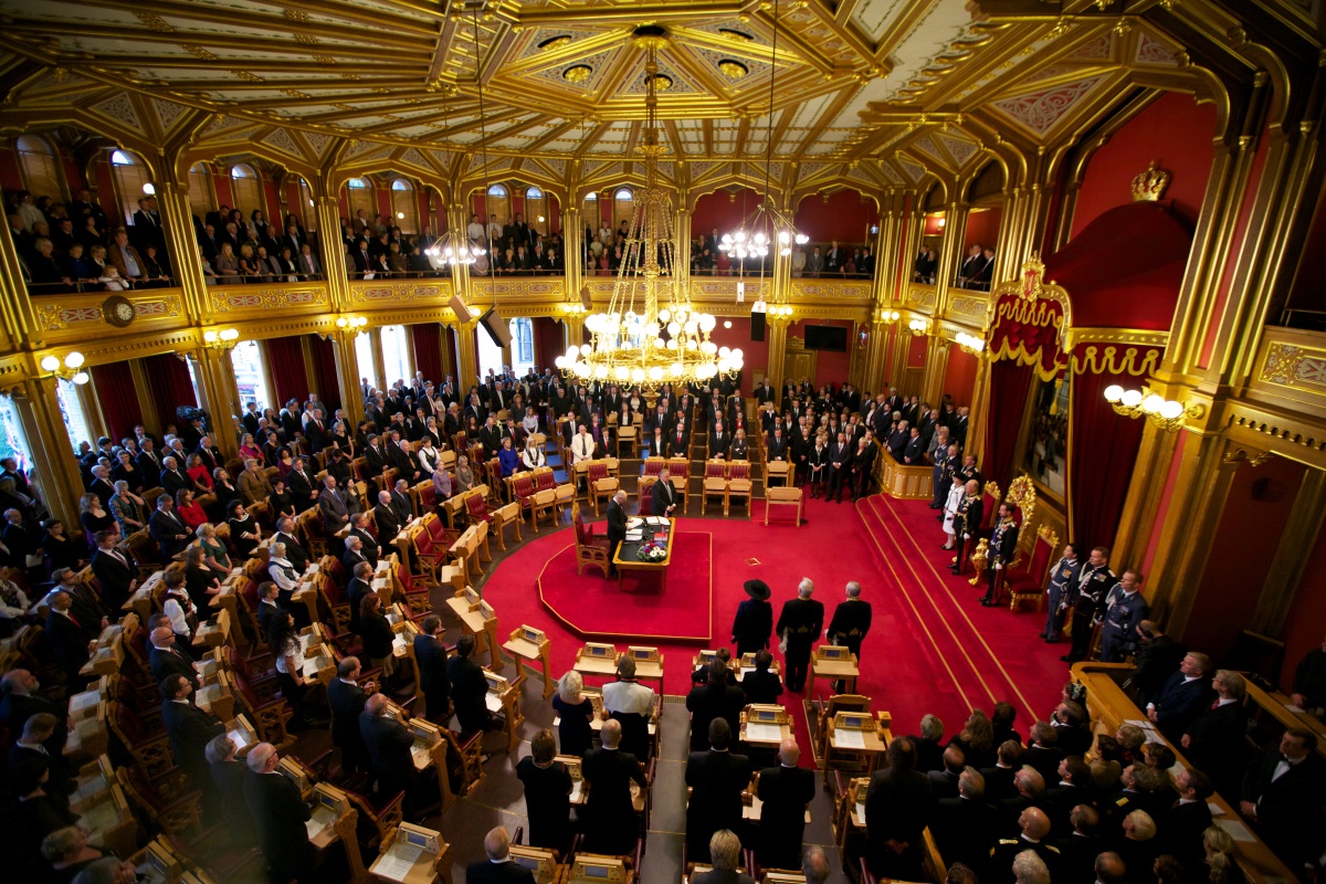 Стортинг - норвежкият парламент в столицата Осло