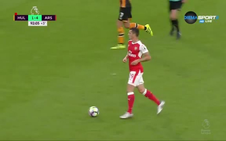 Джака с феноменален гол за Арсенал срещу Хъл
