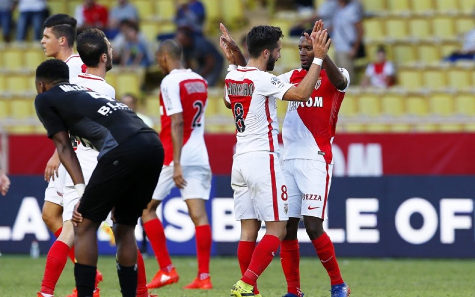 Победа и първо място в Лига 1 за Монако