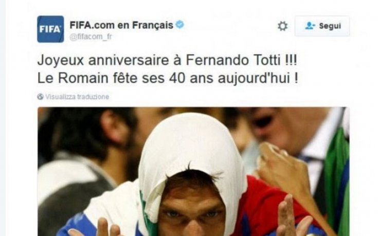 ФИФА се изложи яко, сгреши името на иконата Тоти