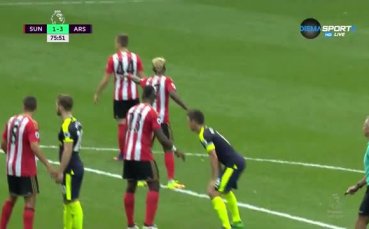 Второ попадение за Жиру във вратата на Съндърланд