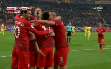Левандовски оформи крайното 3:0 за Полша след точно изпълнена дузпа