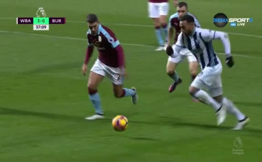 Уест Бромич - Бърнли 3:0 /полувреме/